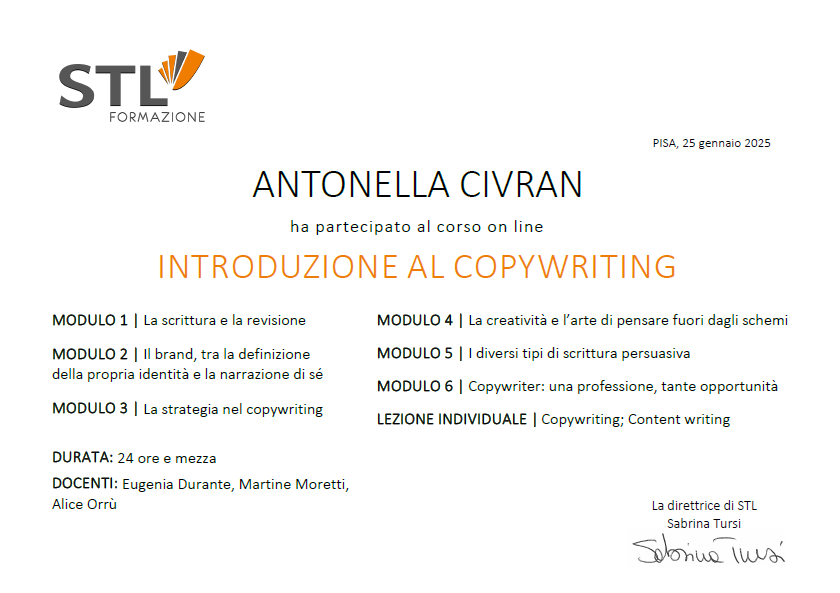 Introduzione al copywriting